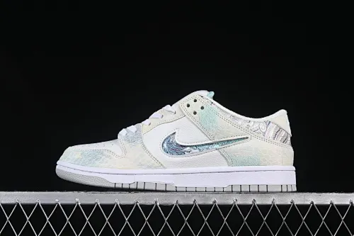All Categories Nk SB Dunk Series Nk SB Dunk Low Low-top sneakers Nk Dunk Low CNY Year of the Dragon limited New Chinese style customization Steam Puppet-Third Prince White Ao Bing SB low-top casual sneakers DV0831-101